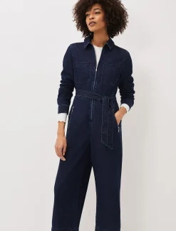Dresses^Phase Eight Cecile Wide Leg Jumpsuit Denim