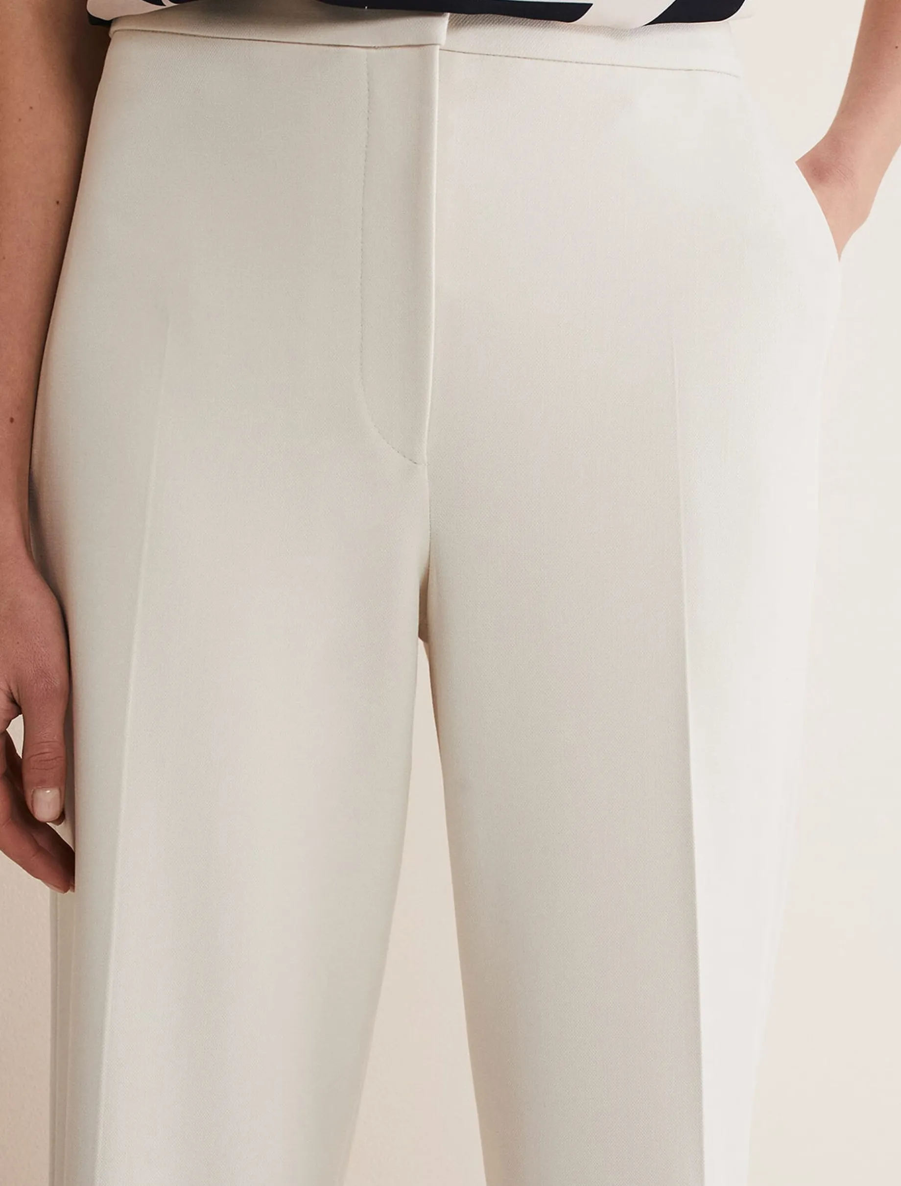 Trousers & Shorts^Phase Eight Celyn Wide Leg Trousers Almond