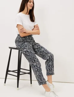 Trousers & Shorts^Phase Eight Charlene Paisley Jogger Cherry/Multi
