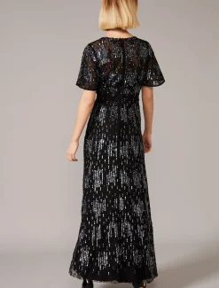 Dresses^Phase Eight Clarabelle Sequin Embelished Maxi Dress Black/Multi
