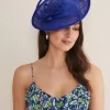 Fascinators & Hats^Phase Eight Double Loop Disc Fascinator Cobalt