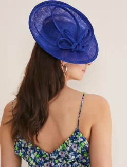 Fascinators & Hats^Phase Eight Double Loop Disc Fascinator Cobalt