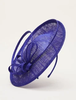 Fascinators & Hats^Phase Eight Double Loop Disc Fascinator Cobalt