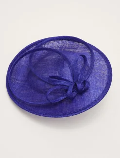 Fascinators & Hats^Phase Eight Double Loop Disc Fascinator Cobalt