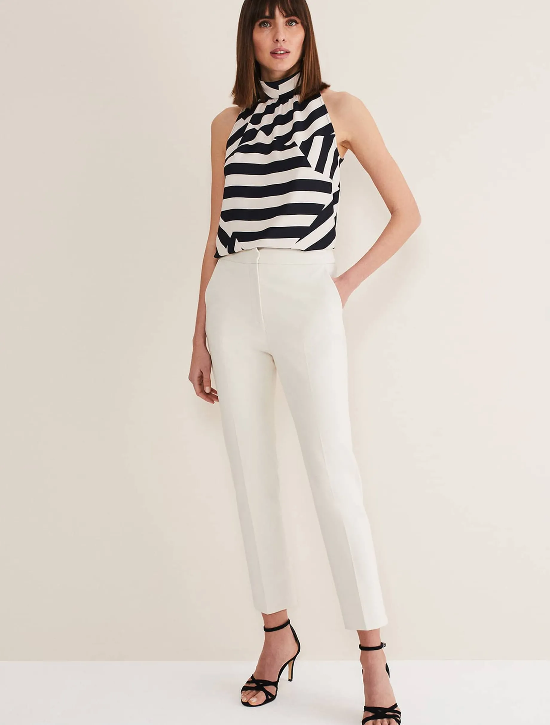 Trousers & Shorts^Phase Eight Eira Cigarette Trousers Almond