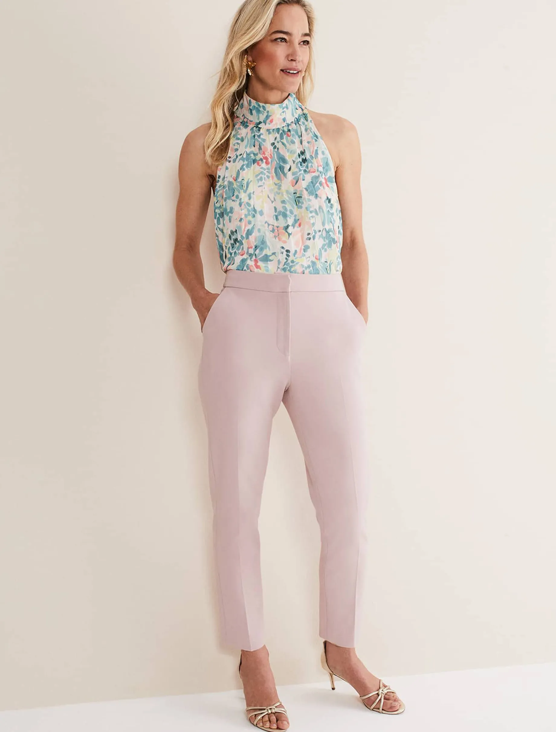 Trousers & Shorts^Phase Eight Eira Cigarette Trousers Pale Pink