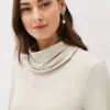 Tops & T-Shirts^Phase Eight Elia Cowl Neck Blouson Top Stone