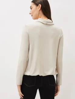 Tops & T-Shirts^Phase Eight Elia Cowl Neck Blouson Top Stone