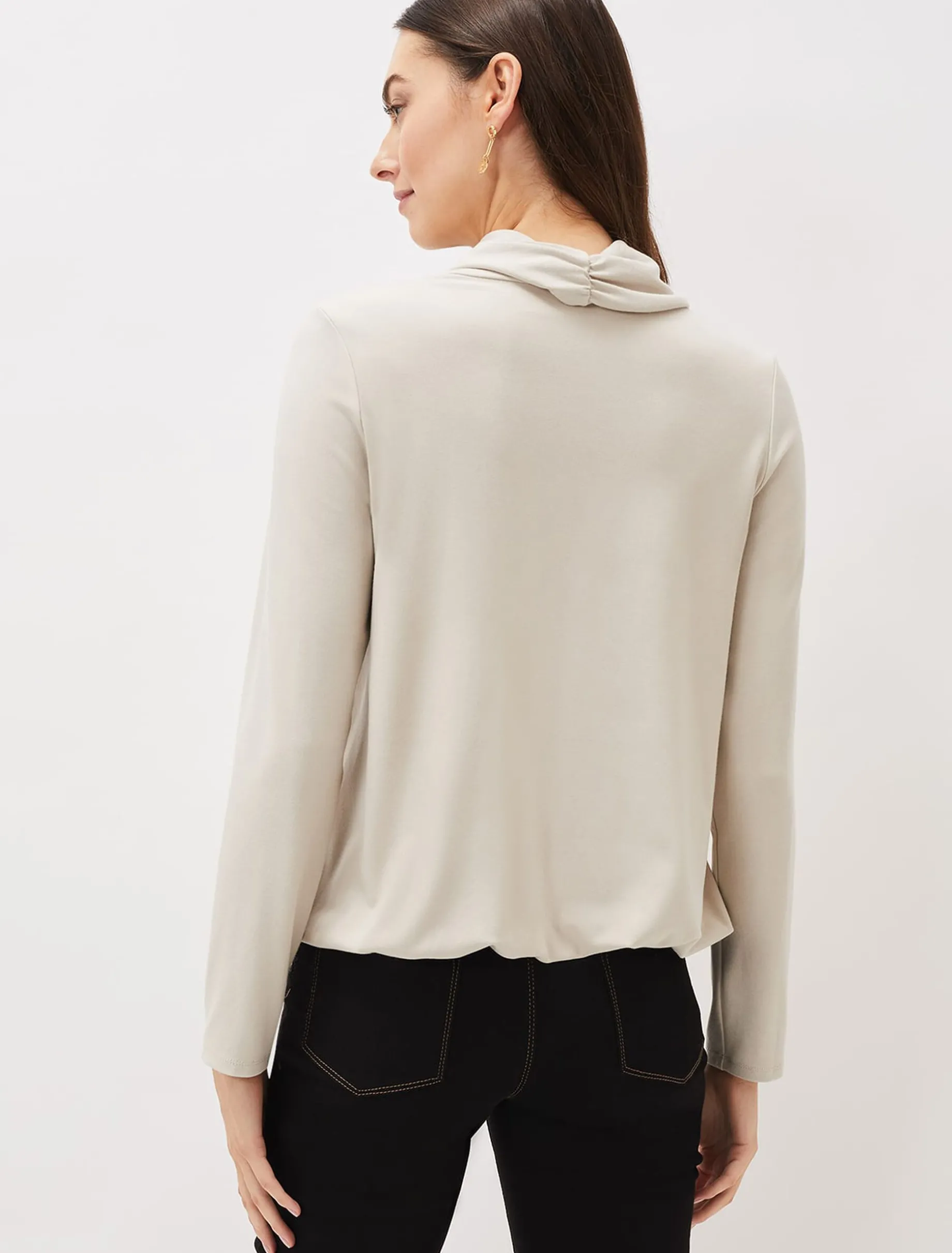 Tops & T-Shirts^Phase Eight Elia Cowl Neck Blouson Top Stone