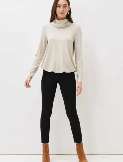 Tops & T-Shirts^Phase Eight Elia Cowl Neck Blouson Top Stone