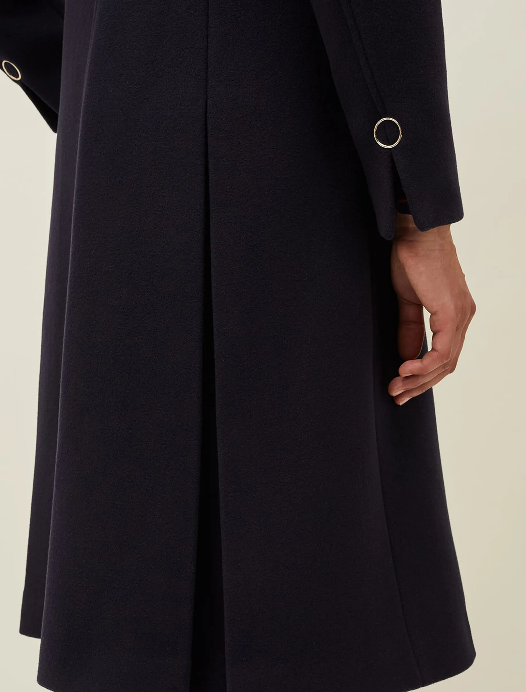 Coats^Phase Eight Evie-Rose Fit & Flare Wool Coat Navy