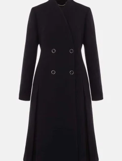 Coats^Phase Eight Evie-Rose Fit & Flare Wool Coat Navy