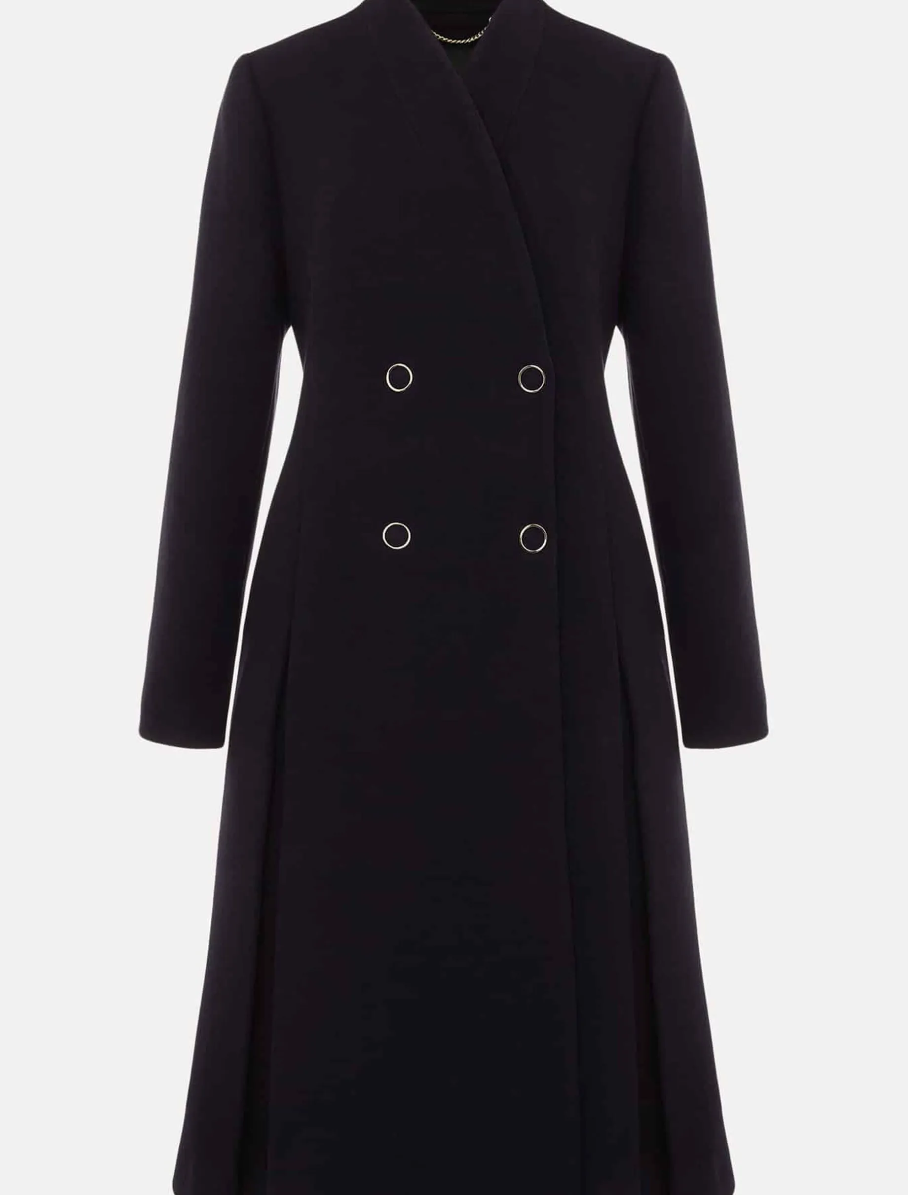 Coats^Phase Eight Evie-Rose Fit & Flare Wool Coat Navy
