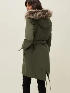 Coats^Phase Eight Ezra Parka Coat Olive