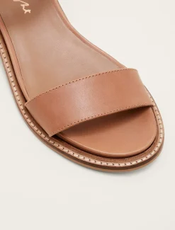 Flats^Phase Eight Flat Buckle Sandal Tan