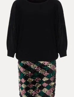 Dresses^Phase Eight Geonna Sequin Harlequin Mini Dress Multi-Coloured