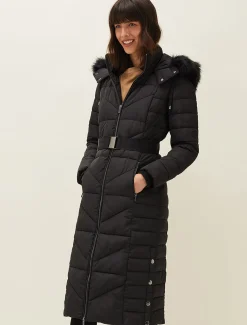 Coats^Phase Eight Georgie Maxi Puffer Coat Black