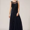 Dresses^Phase Eight Greta Embellished Tulle Maxi Dress Navy/Black