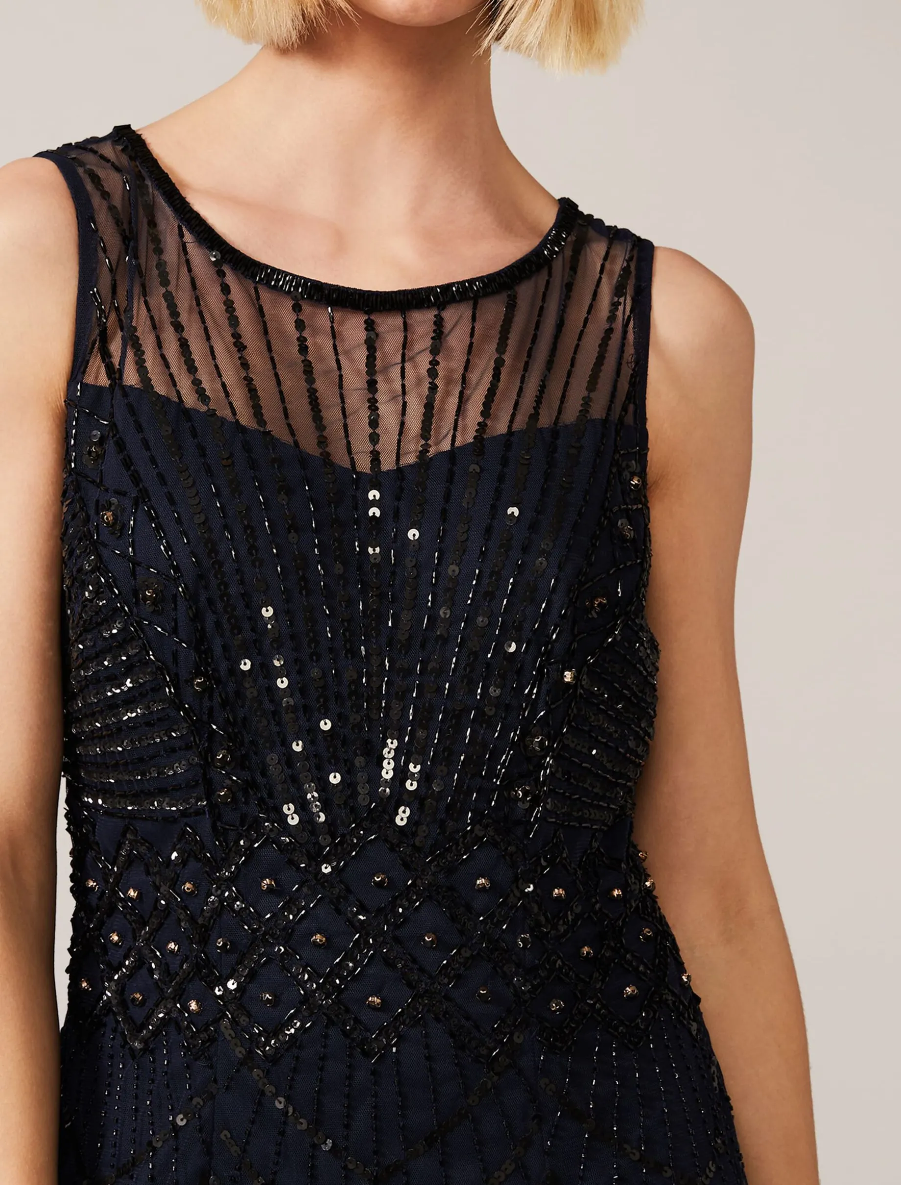 Dresses^Phase Eight Greta Embellished Tulle Maxi Dress Navy/Black