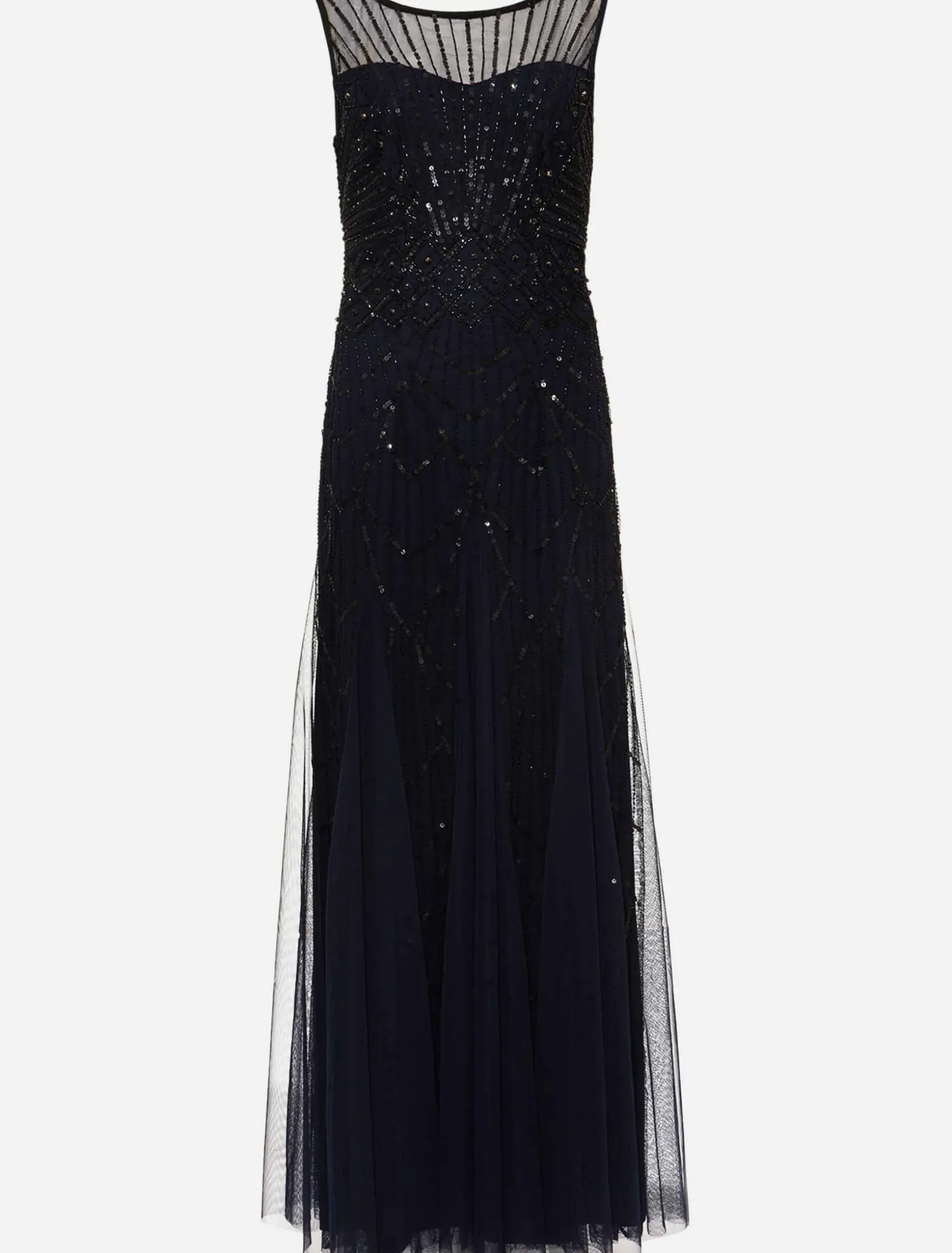 Dresses^Phase Eight Greta Embellished Tulle Maxi Dress Navy/Black