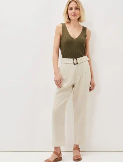Trousers & Shorts^Phase Eight Hazel Tapered Trouser Stone