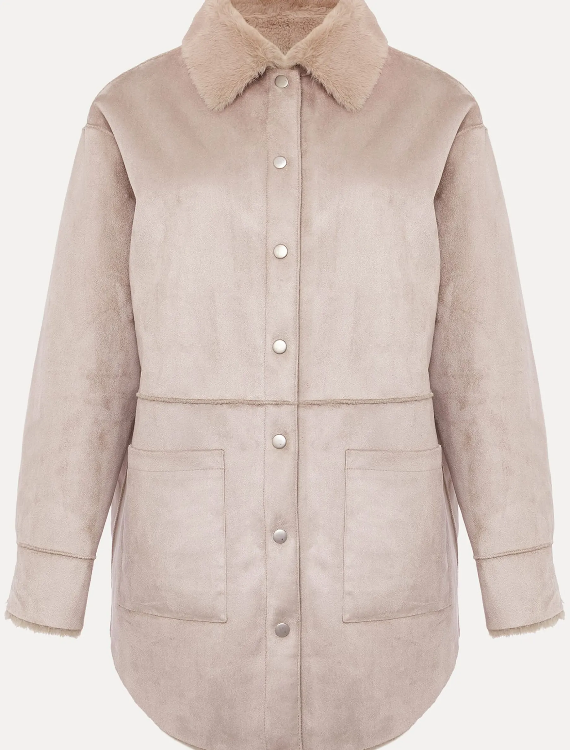Coats^Phase Eight Heidi Reversible Shacket Mink