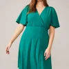 Dresses^Phase Eight Hosana V-Neck Dress Green