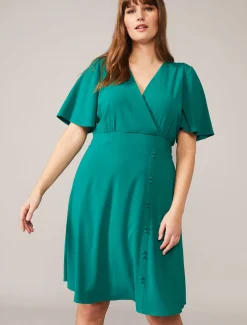Dresses^Phase Eight Hosana V-Neck Dress Green