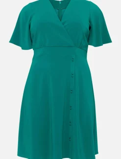 Dresses^Phase Eight Hosana V-Neck Dress Green