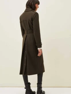 Coats^Phase Eight Imie Wool Trench Coat Olive
