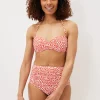 Swimwear^Phase Eight Isabelle Zebra Bikini Top Burnt Orange/ Ivory