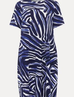 Dresses^Phase Eight Isabelle Zebra Print Mini Dress Blue/Multi
