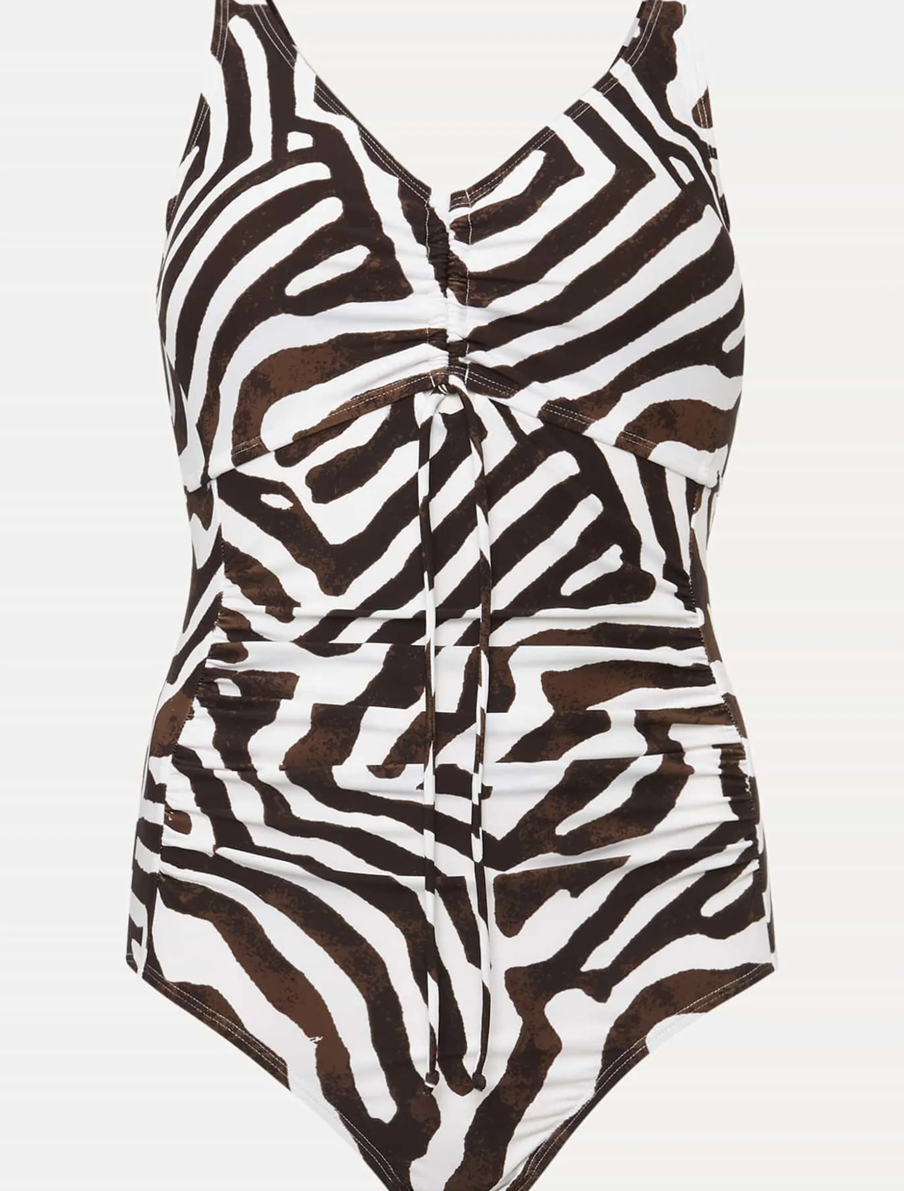 Swimwear^Phase Eight Isabelle Zebra Swimsuit Black/Ivory