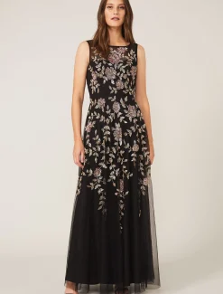 Dresses^Phase Eight Jacqueline Embellished Tulle Dress Black/Multi