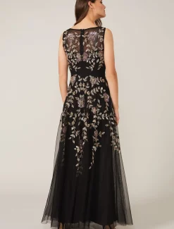 Dresses^Phase Eight Jacqueline Embellished Tulle Dress Black/Multi