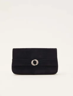 Bags^Phase Eight Joelle Clutch Bag Navy