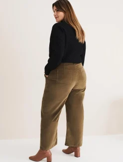 Trousers & Shorts^Phase Eight Karlie Button Through Corduroy Jeans Olive