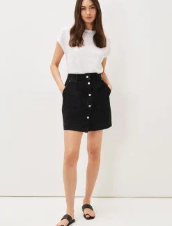 Skirts^Phase Eight Kat Mini Skirt Denim