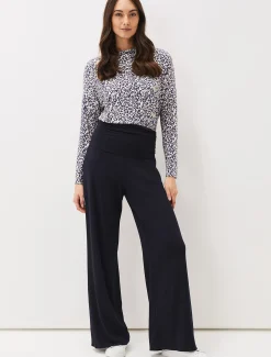 Trousers & Shorts^Phase Eight Kylee Wide Leg Joggers Navy