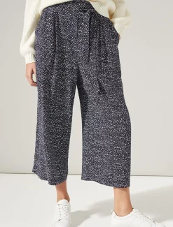 Trousers & Shorts^Phase Eight Layla Spot Culotte Navy/Ivory