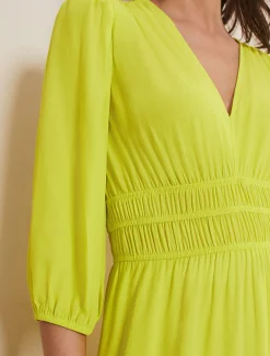 Dresses^Phase Eight Lina A Line Midi Dress Lime