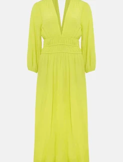 Dresses^Phase Eight Lina A Line Midi Dress Lime
