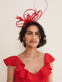 Fascinators & Hats^Phase Eight Loop Headband Red