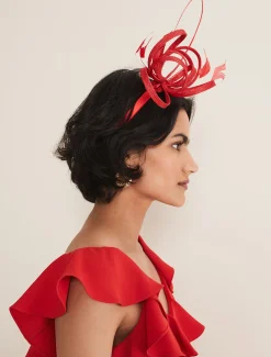 Fascinators & Hats^Phase Eight Loop Headband Red