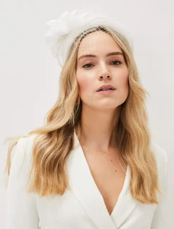 Fascinators & Hats^Phase Eight Lottie Headband Ivory
