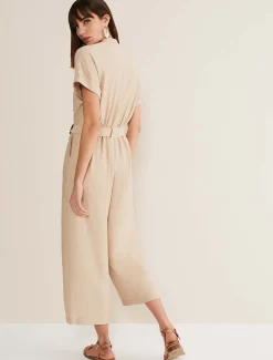 Dresses^Phase Eight Lyla Belted Jumpsuit Stone