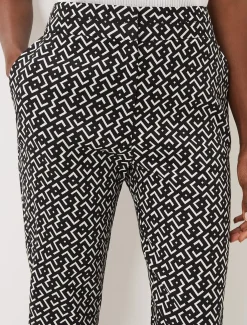 Trousers & Shorts^Phase Eight Mackenzie Geo Tapered Trouser Black/White