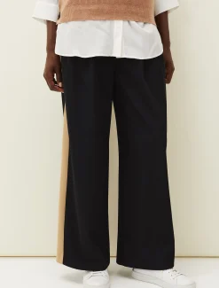 Trousers & Shorts^Phase Eight Mae Side Stripe Wide Leg Trouser Navy