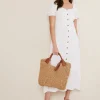 Dresses^Phase Eight Maribella Linen Midi Dress White