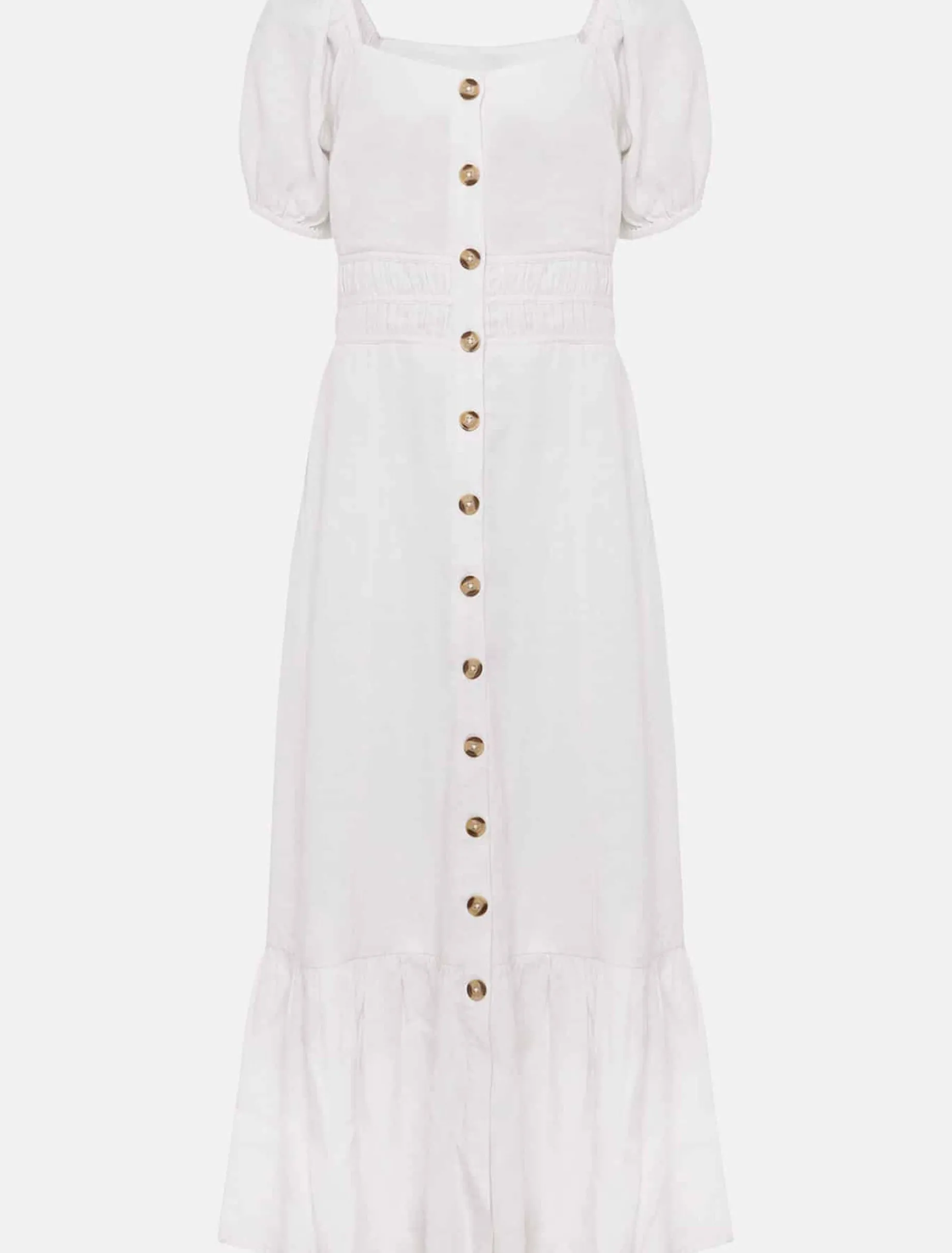 Dresses^Phase Eight Maribella Linen Midi Dress White
